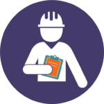 worker safety and health icon