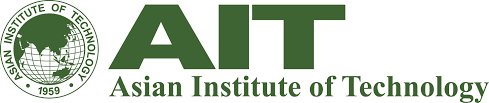 Logo of the Asian Institute of Technology with the acronym "AIT" in large green letters and the full name written below, next to a circular emblem.