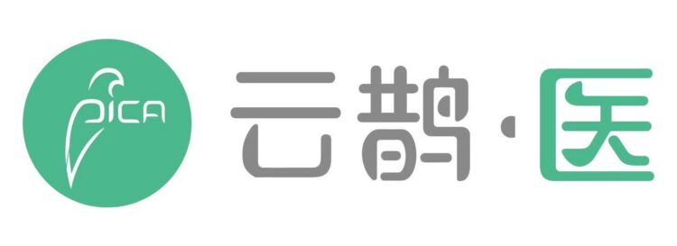 Green logo with a stylized bird and the word “PICA,” next to Chinese characters and a green medical symbol on a white background.